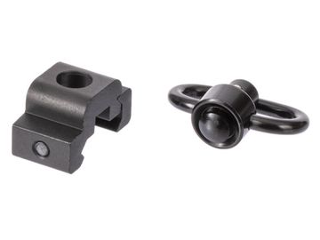 Антабка ShotTime быстросъёмная QD, на Weaver, для ремня 30мм, цвет - чёрный