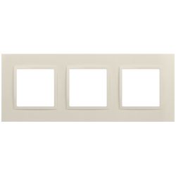 Рамка для розеток и выключателей ЭРА Elegance 14-5013-02 Classic, на 3 поста, слоновая кость
