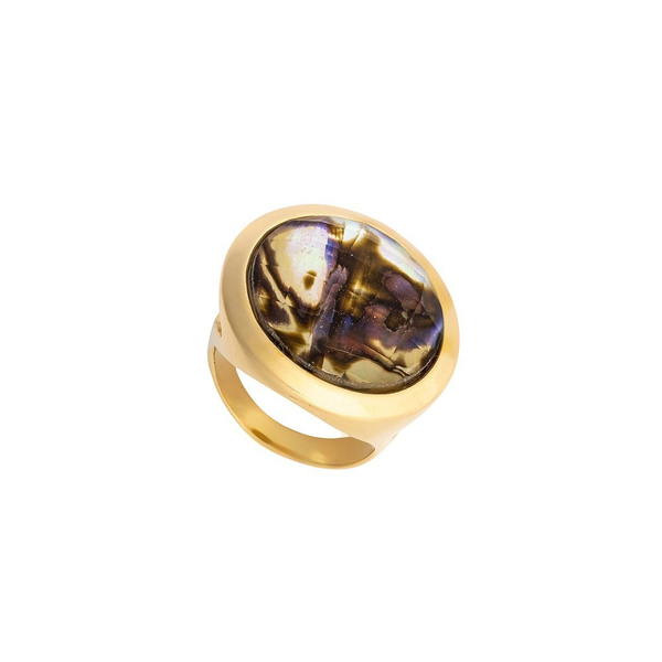 Кольцо Possebon Abalone 18.5 мм K9853.14/18.5 BR/G
