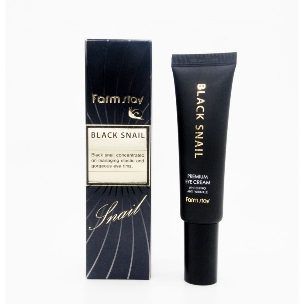 Крем для век с муцином улитки FARMSTAY Black Snail Premium Eye Cream 50 мл