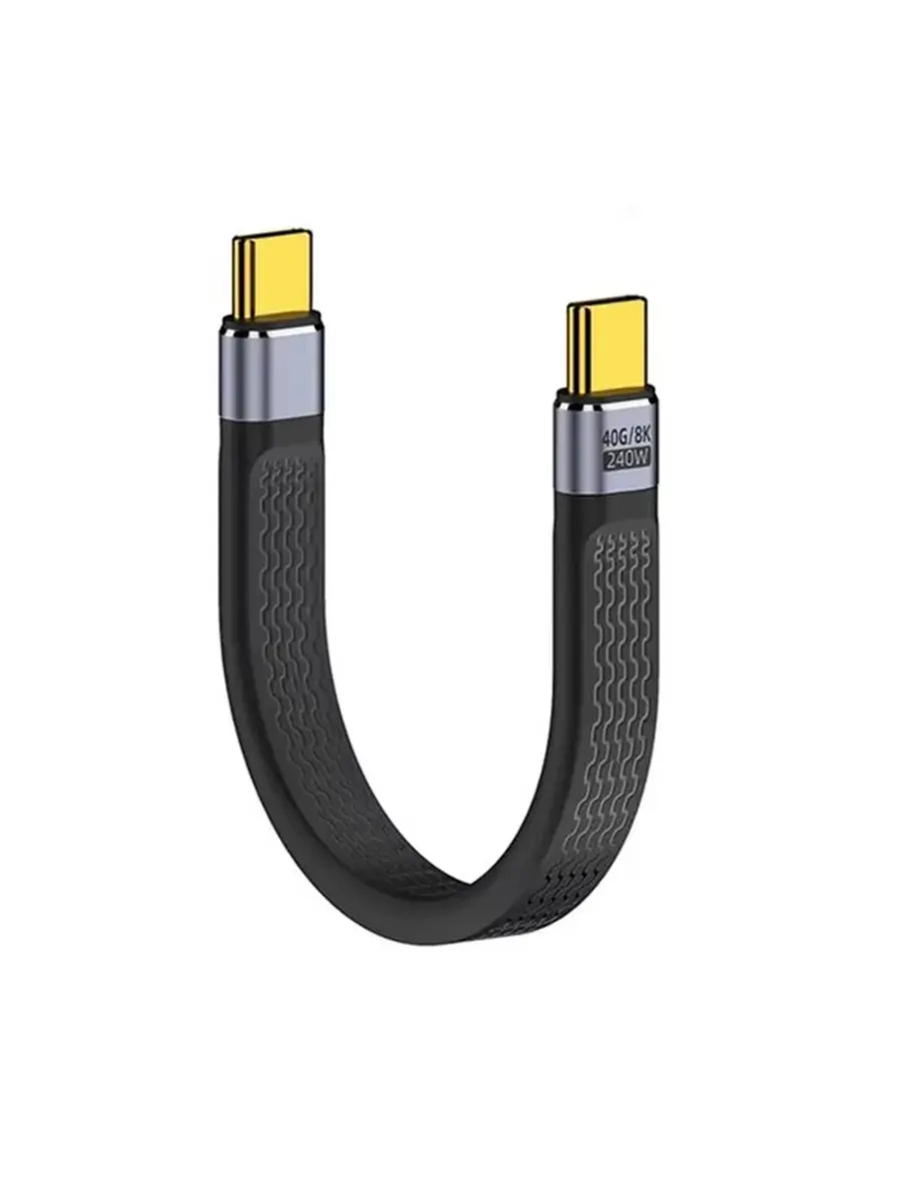Короткий кабель Thunderbolt Type-C 13 см 5А 240w