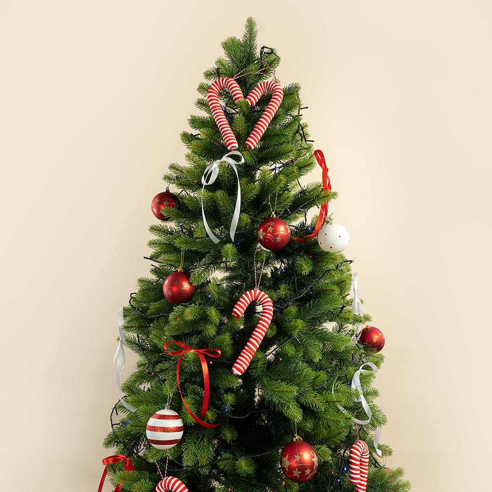 Лента атласная (0,7 см*22,85 м) Красный, 1 шт.