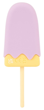 Сиреневый мини-вибратор в форме пломбира Vibrating Popsicle