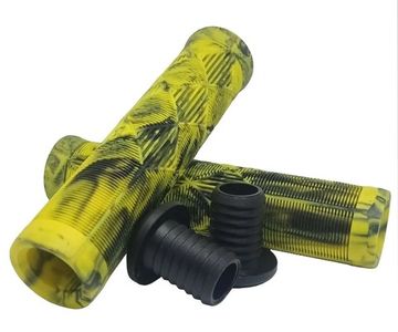 Грипсы Haevner двухцветные (ромб) черный/желтый