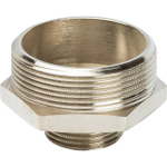 Ниппель редукционный STOUT SFT 0004 - 2" x 1" (для стальных труб, латунь никелированная)