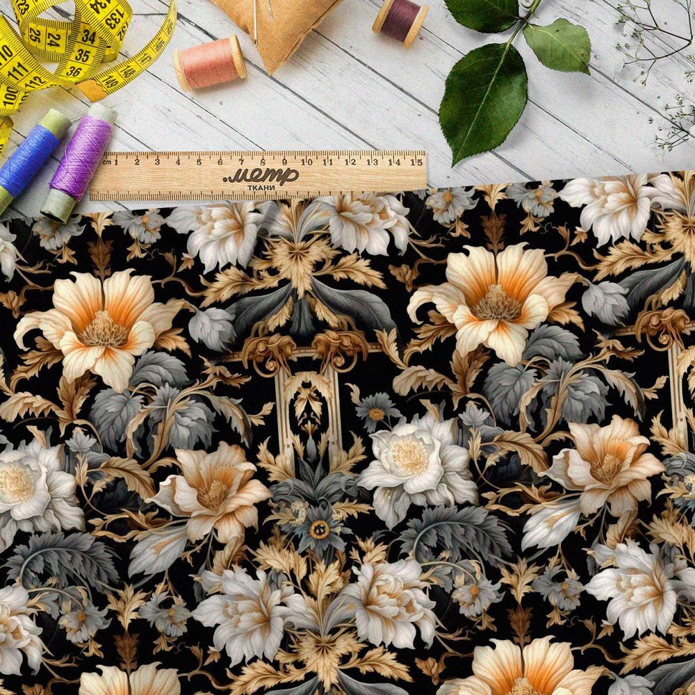 Ткань премиум габардин волшебные сны