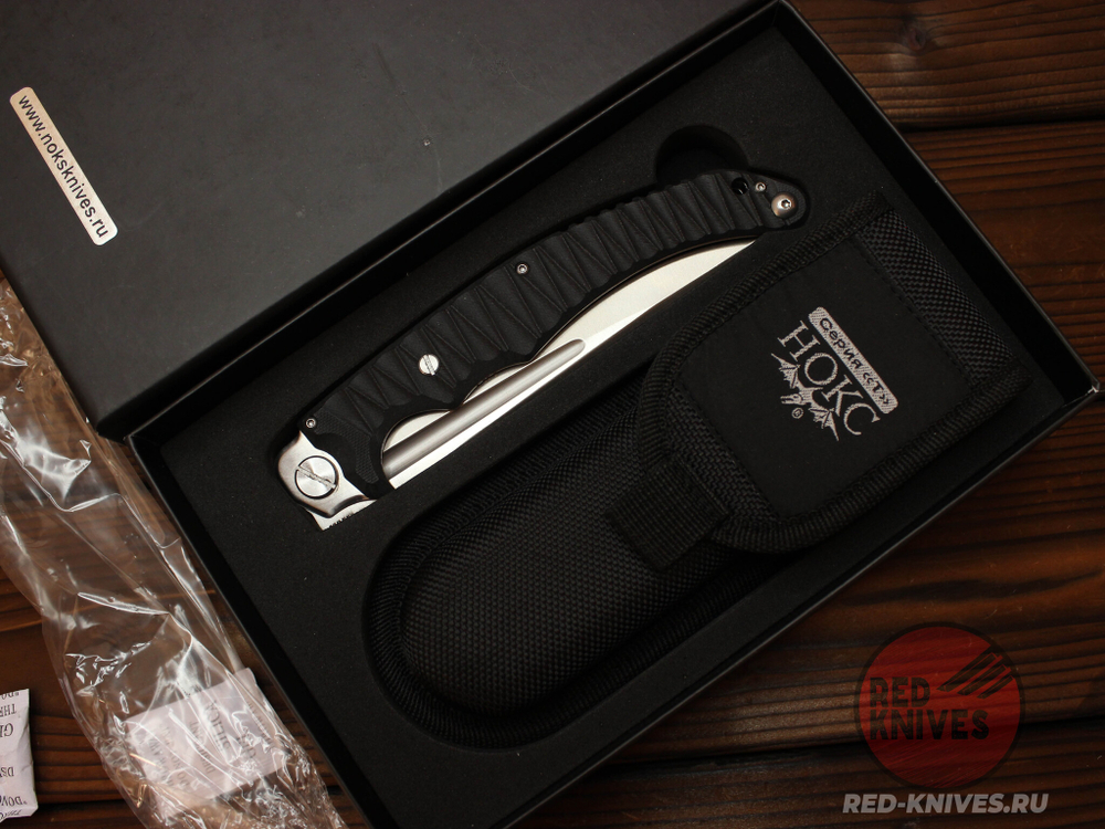 Складной нож полевой НОКС "Аватар" (шайбы) 334-100424 c клинком из стали D2, рукоять G10