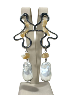 Серьги Морская история, Перламутр и Жемчуг