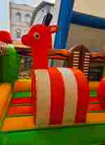 Коммерческий надувной батут «Мир Сафари», 14*7*7,5 м