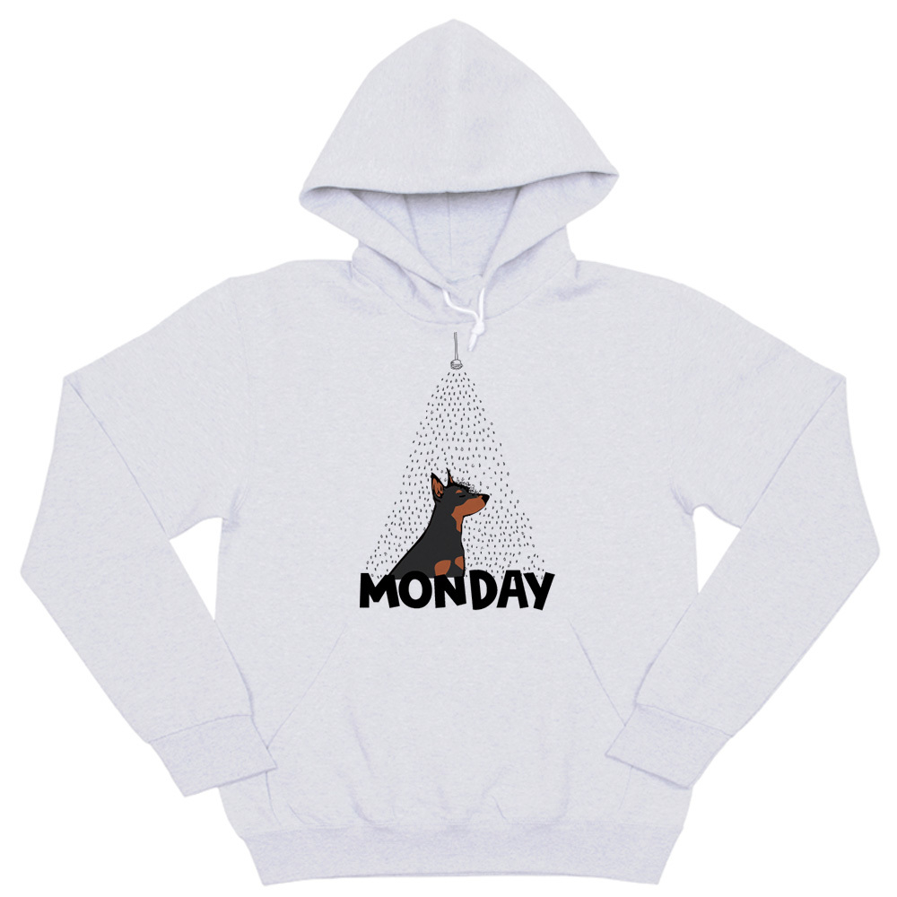 Толстовка "Цвергпинчер в понедельник"