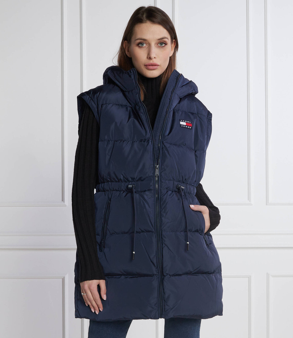 пуховая куртка 2в1 vest down Tommy Jeans - темно-синий(DW0DW11843)