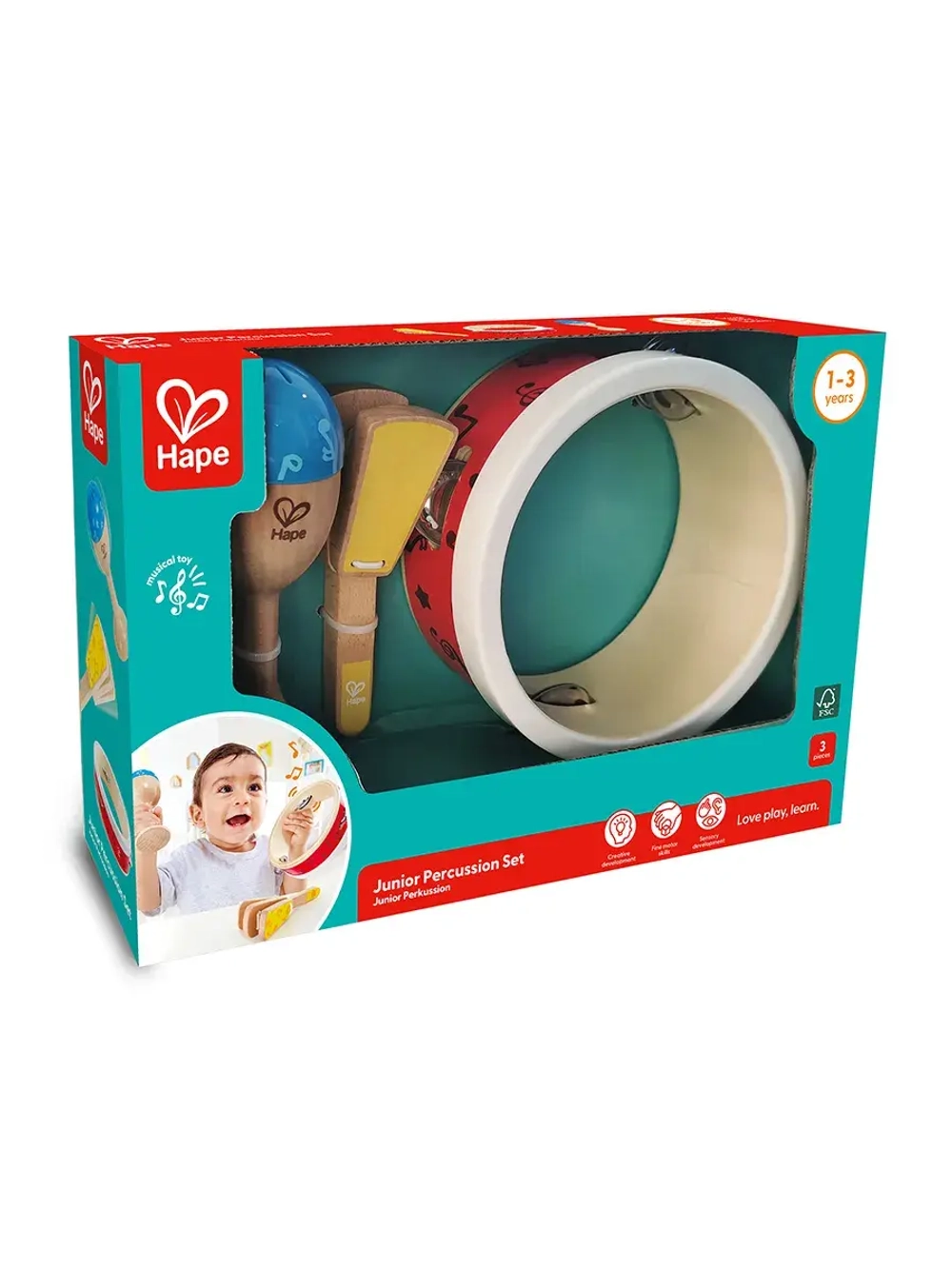 Музыкальная игрушка Веселые инструменты набор перкуссионнных интрументов