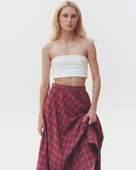 Bandeau Crop Top White