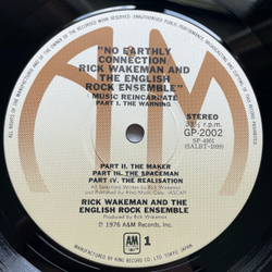 Винтажная виниловая пластинка LP Rick Wakeman And The English Rock Ensemble No Earthly Connection (Япония 1976) (Без Оби)