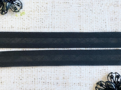 Косая бейка х/б, ш. 2 см, чёрный