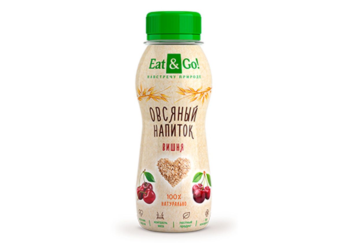 Овсяный напиток Eat&Go! вишня, 200мл