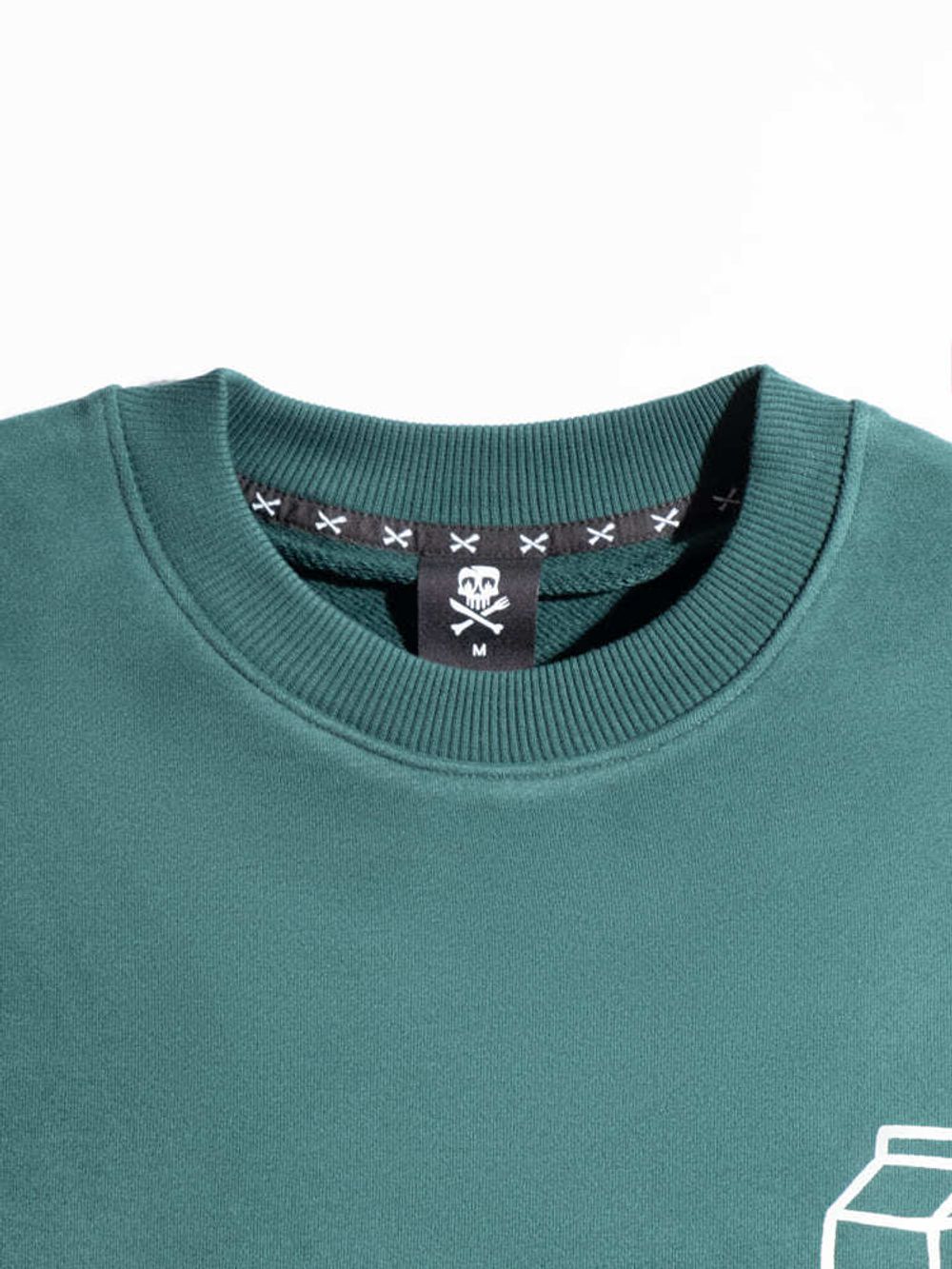 Толстовка Hardlunch Milk темно-зеленая