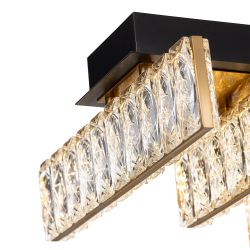 Citilux PALANT CL325272 LED Люстра хрустальная Чёрный+Бронза