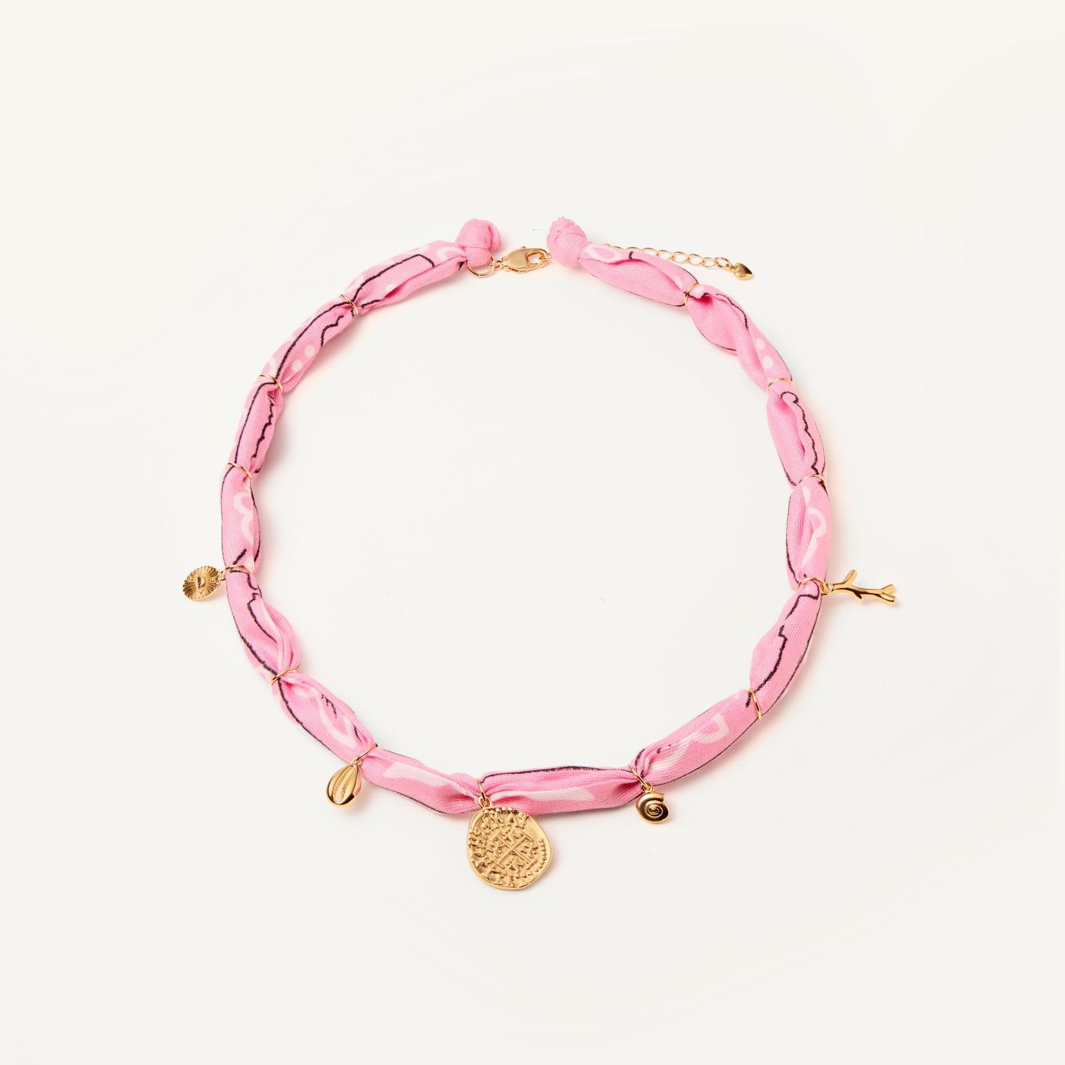 Колье Bandana Necklace - Pink