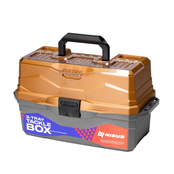Ящик для снастей NISUS Tackle Box трехполочный золотой (N-TB-3-GO)