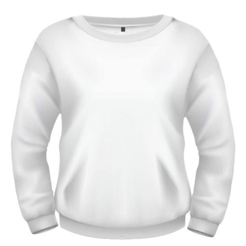 СВИТШОТ ЖЕНСКИЙ ФЛИС, 300 гр, белый, W-301 48 (L)