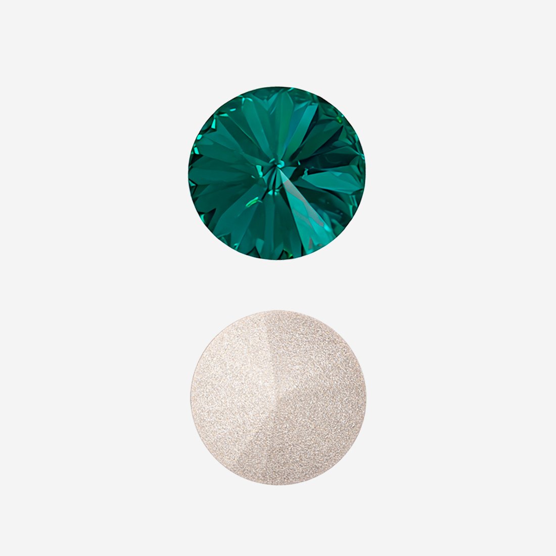 Кристалл Риволи (Rivoli), оттенок "Голубой Циркон"/"Blue Zircon", 10мм