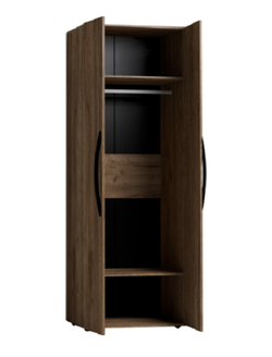 Шкаф для одежды с зеркалами Nature 54, дуб табачный