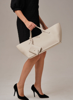 Кожаная сумка Dari DBR 31136 светлый крем