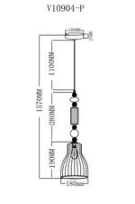 Светильник подвесной Moderli V10904-P Charm