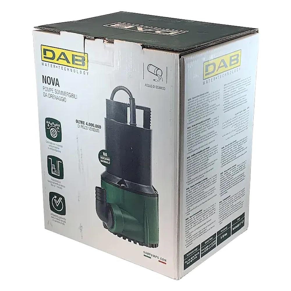 Насос дренажный DAB NOVA 300 M-A SV, 60198213H