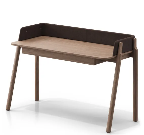 Стол письменный Basic 140*60 см (натуральный дуб, шоколад твид)