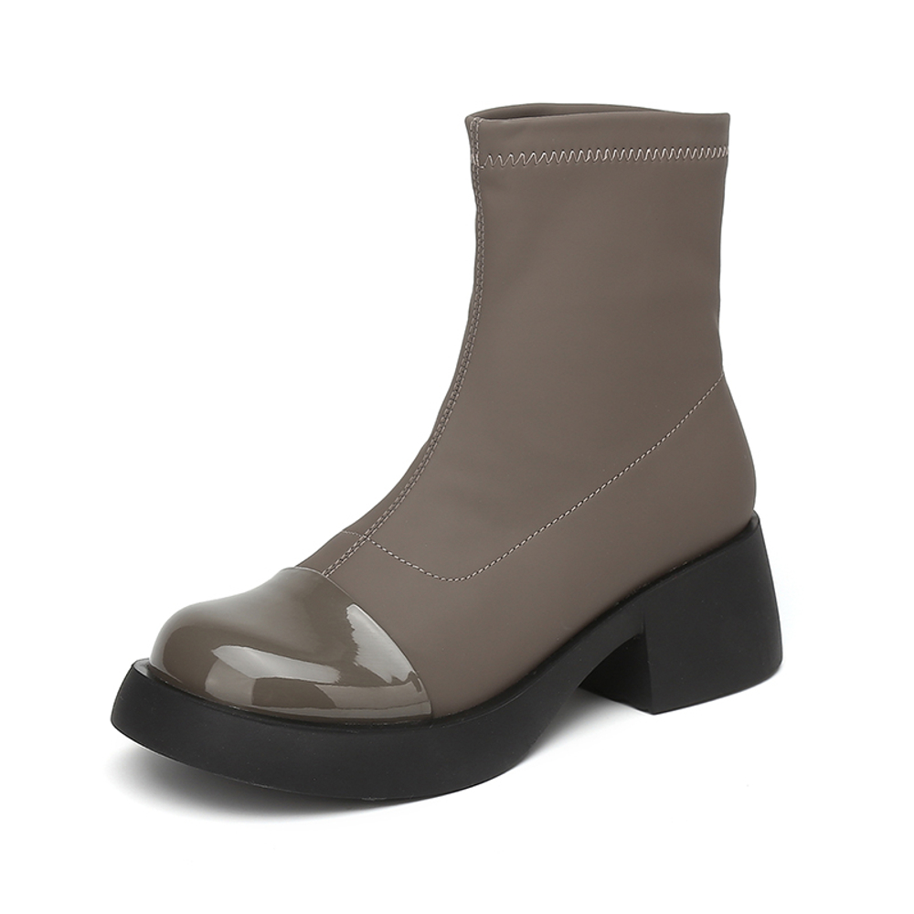 EXULL Q Leather Ankle Boots 5.3cm Women"s