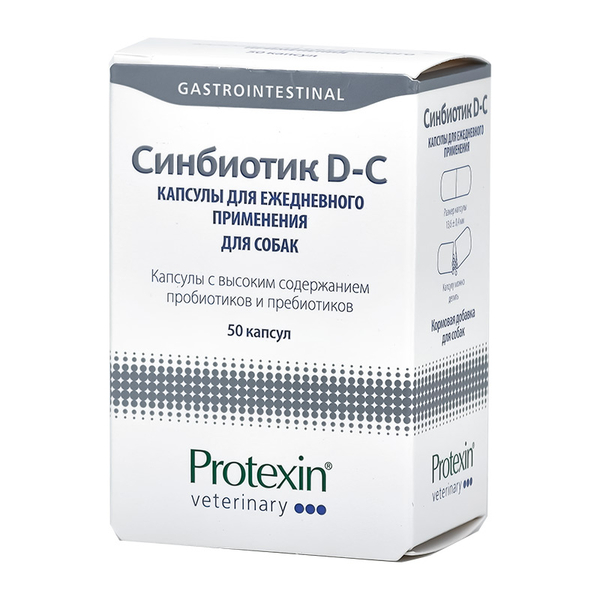 Синбиотик D-С кормовая добавка для норм-ции микрофлоры ЖКТ у собак 1 БЛИСТЕР Protexin 02.27