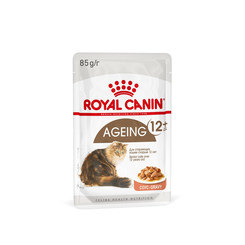 Royal Canin Ageing 12+ Эйджинг Корм влажный для взрослых кошек в возрасте старше 12 лет соус 85г