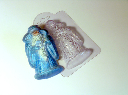 Пластиковая форма для шоколада "Дед Мороз"