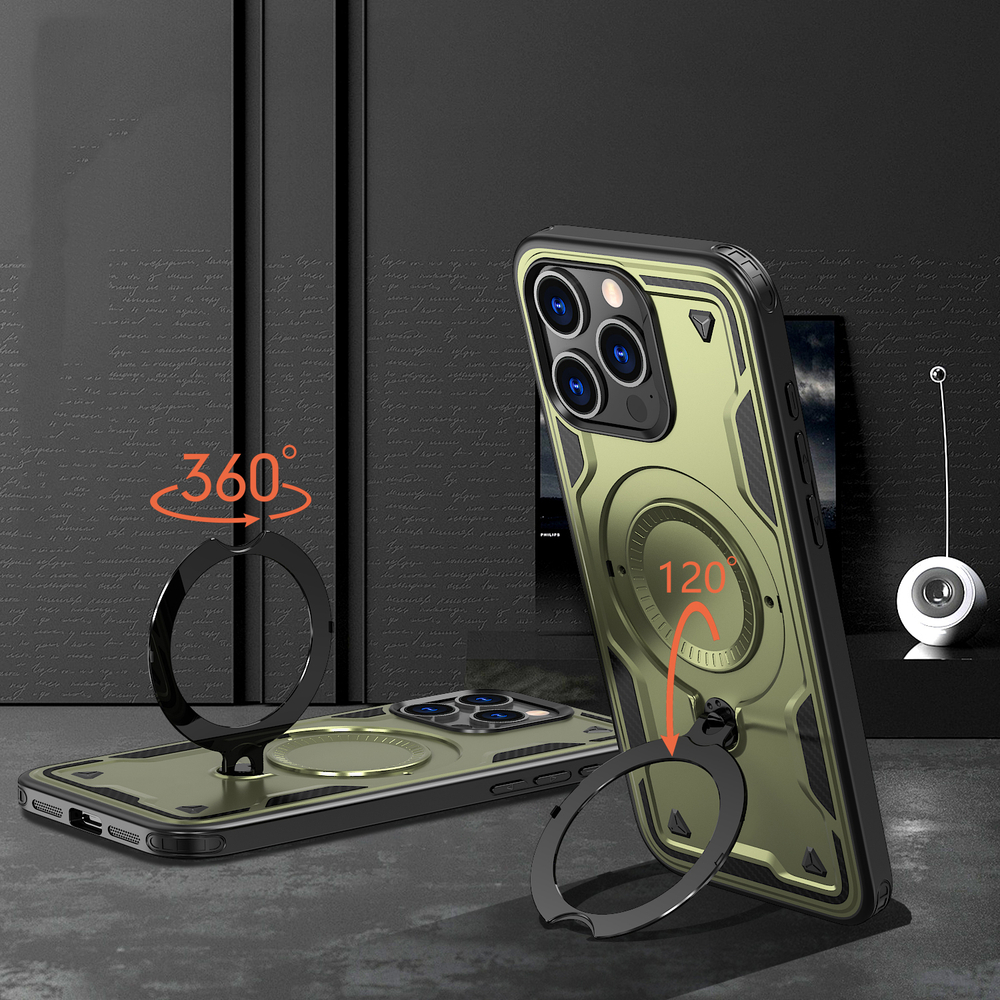 Чехол Magneto Case с кольцом для iPhone 15 Pro Max