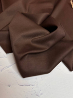 Костюмно-плательная смесовая однотонная поливискоза (64%полиэстер/33%вискоза/3%эластан, Табак, 149, 285 гр/м2)