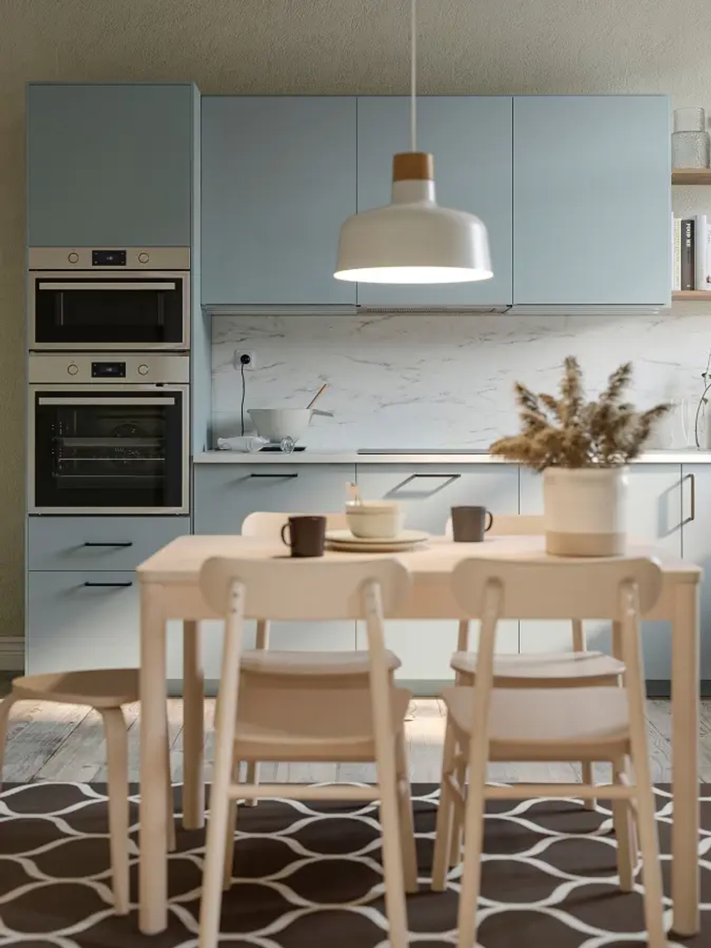 Раздвижной обеденный стол - IKEA RÖNNINGE/RONNINGE, 173/118х78х75 см, РЁННИНГЕ ИКЕА, светло-коричневый