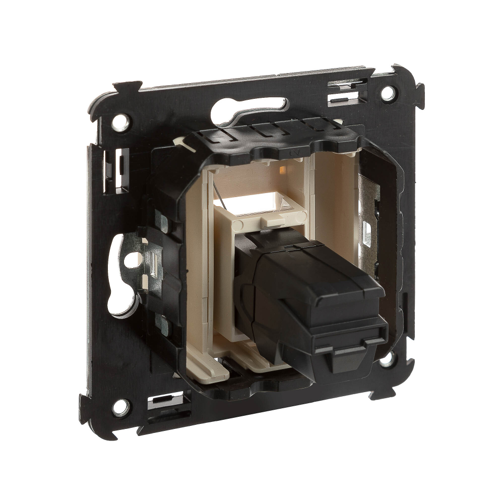 USB 3.0 розетка одинарная в стену, тип А-А, "Avanti", "Ванильная дымка"