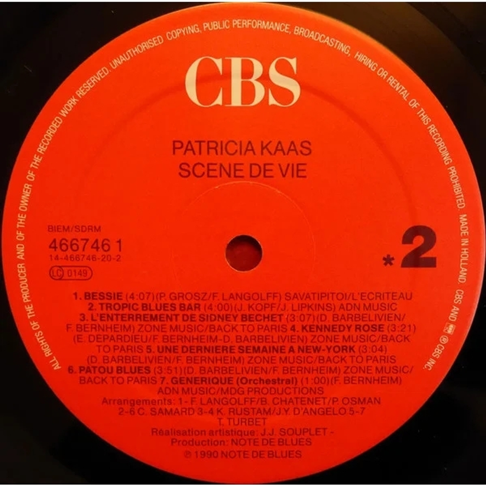 Patricia Kaas / Scene De Vie (LP)