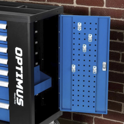 OPT-917P Тележка инструментальная, 7 полок с набором инструментов 289 пр, пластиковая столешница