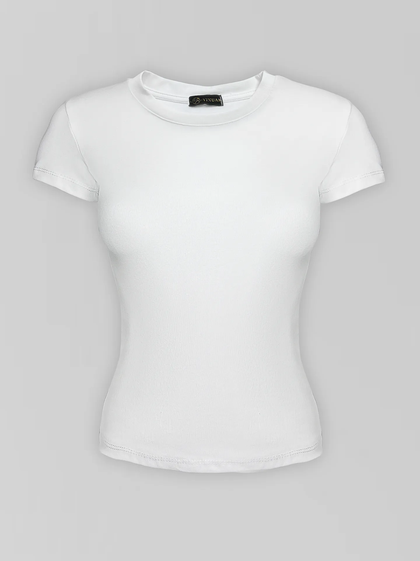 Футболка YIXUAN 7137 базовая однотонная по фигуре