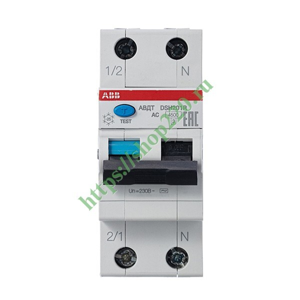 Дифференциальный автомат DSH201R C10А 30mA тип АС однофазный 4,5кА ABB(2CSR255070R1104) (дифавтомат, АВДТ) 2CSR245072R1104