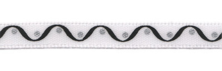 Лента атласная  6 мм с рисунком, цв.V1/001