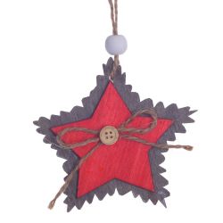 GAEM Украшение новогоднее "Сердце/Звезда/Елка", L10,5 W2 H10,5 см, 3в.