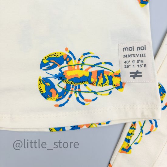 Комплект хлопковый Moi Noi, Лобстеры на бежевом