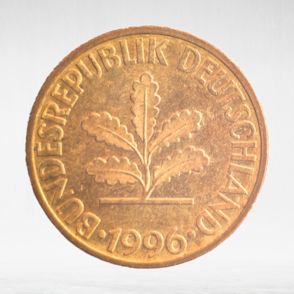 Germany, 10 Pfennigs, 1996, (Munich Mint - "D"), VF