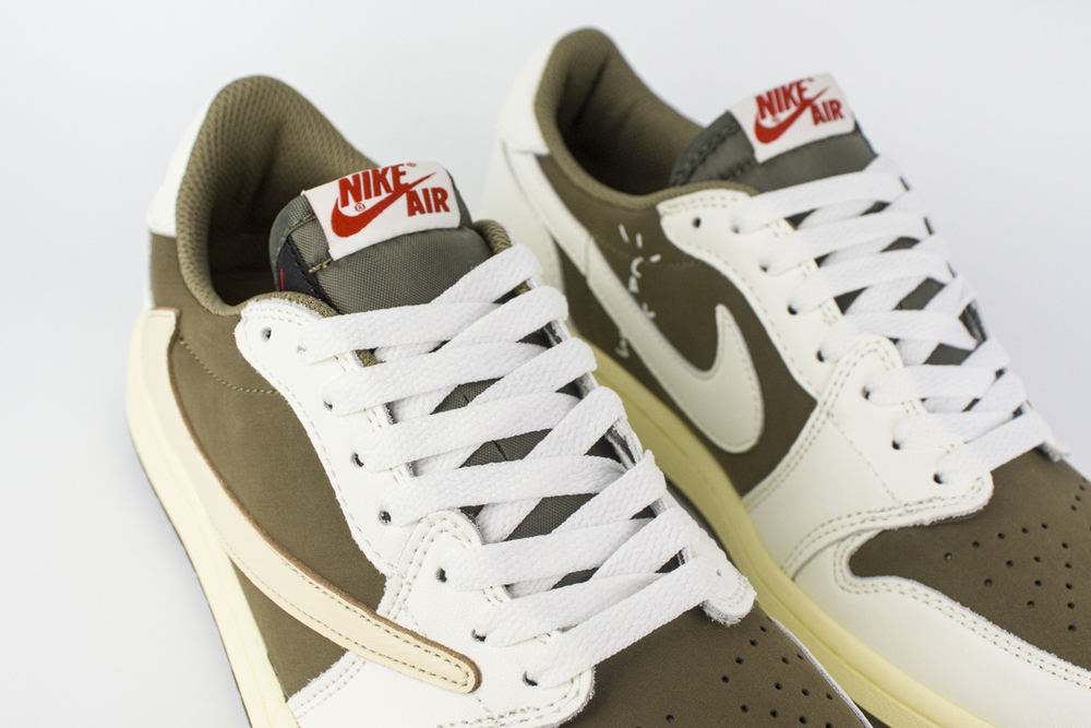 Кроссовки Nike Air Jordan 1 Low x Fragment x TS White Brown