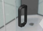 Душевое ограждение Ambassador Queen 11011201Black (90х90х200) четверть круга,черный,стекло прозрачное,раздвижная,1 место