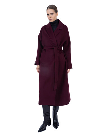 Пальто спущенное плечо, рукава на молнии